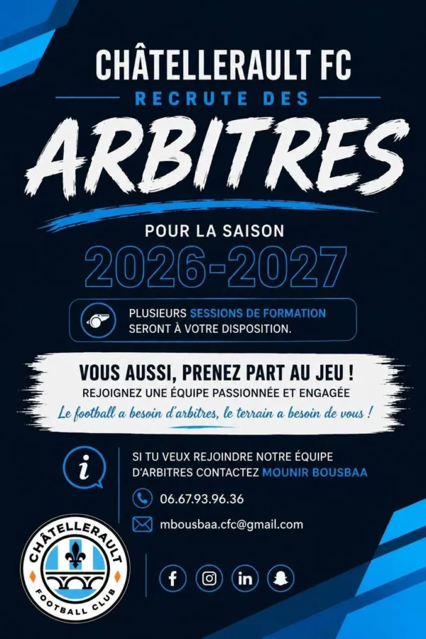 recrutement arbitre